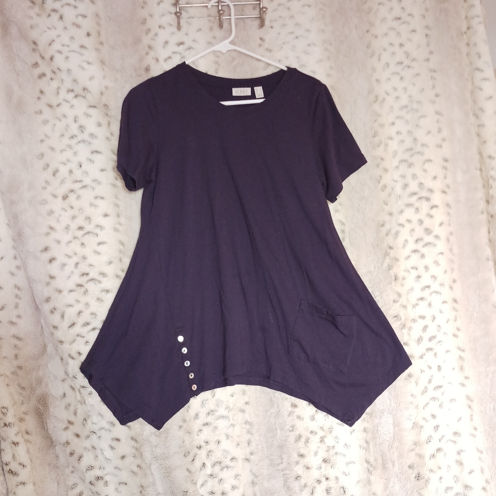 LOGO Lori Goldstein Short Sleeve Tunic